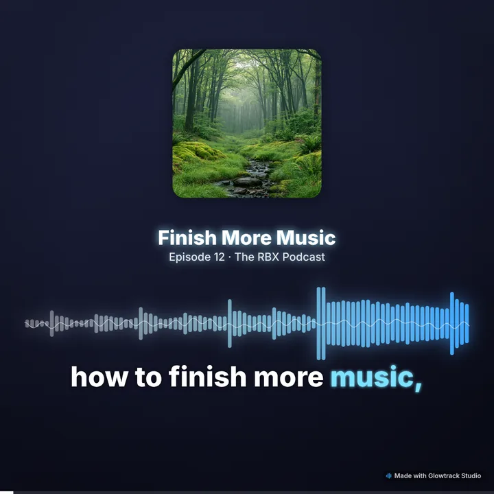 Square podcast audiogram with cover art, title, waveform and captions